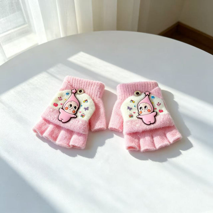 Cute Cartoon-Themed Fingerless Gloves Kalsten