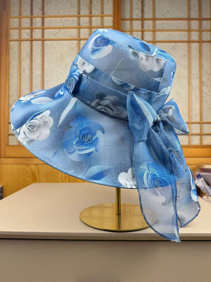Wide Brim Floral Sun Hat Kalsten