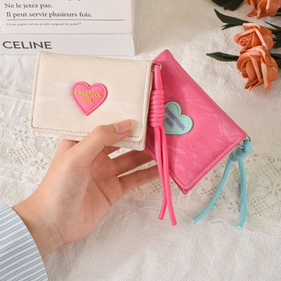 Cute Heart-Embellished Wallet Kalsten