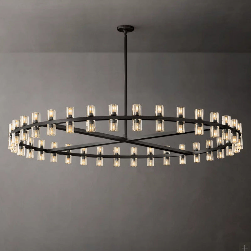 Modern Crystal Circle Chandelier
