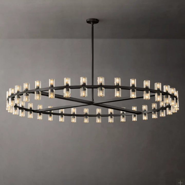 Modern Crystal Circle Chandelier
