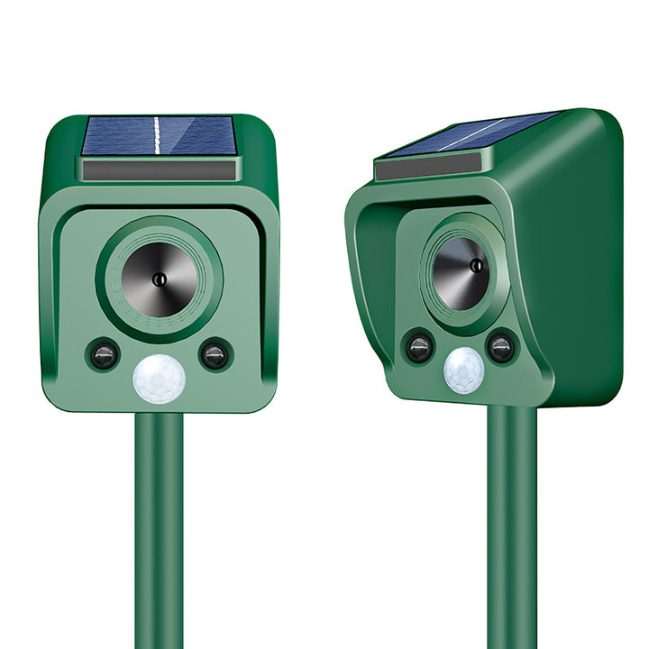 Solar-powered high-frequency animal repellent device Kalsten