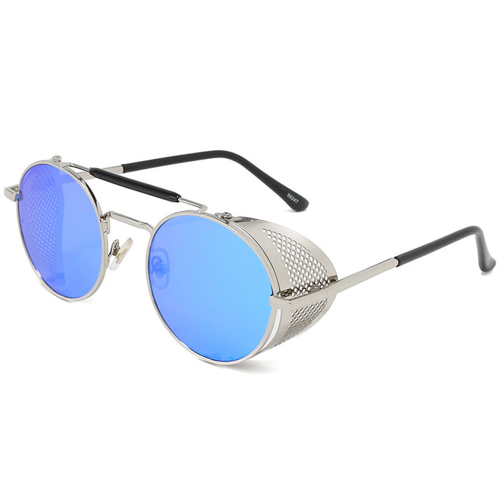 Artistic Retro-Inspired Round Sunglasses