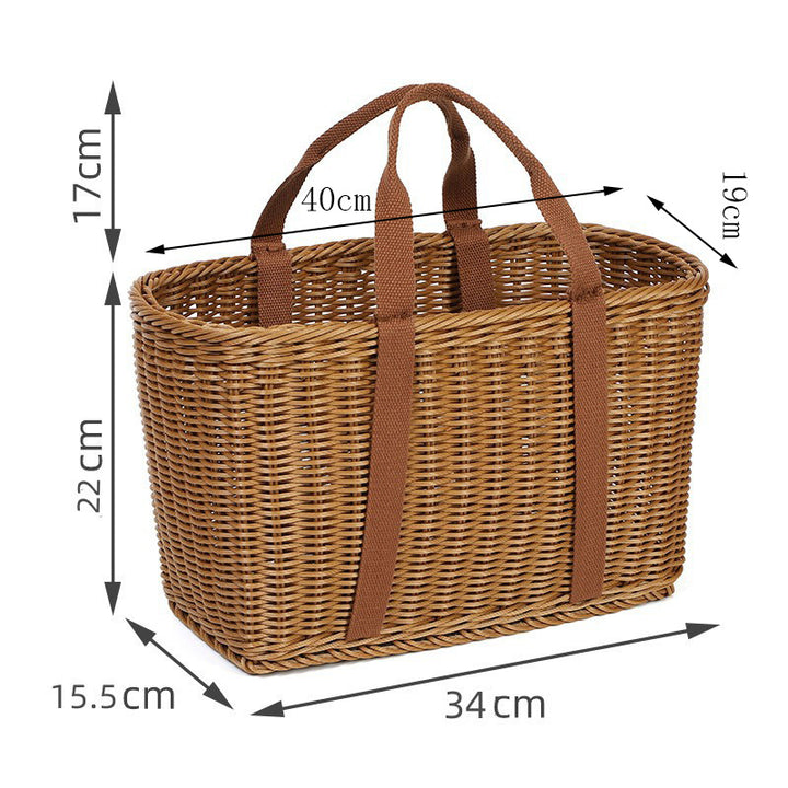 Elegant Woven Picnic Basket Kalsten