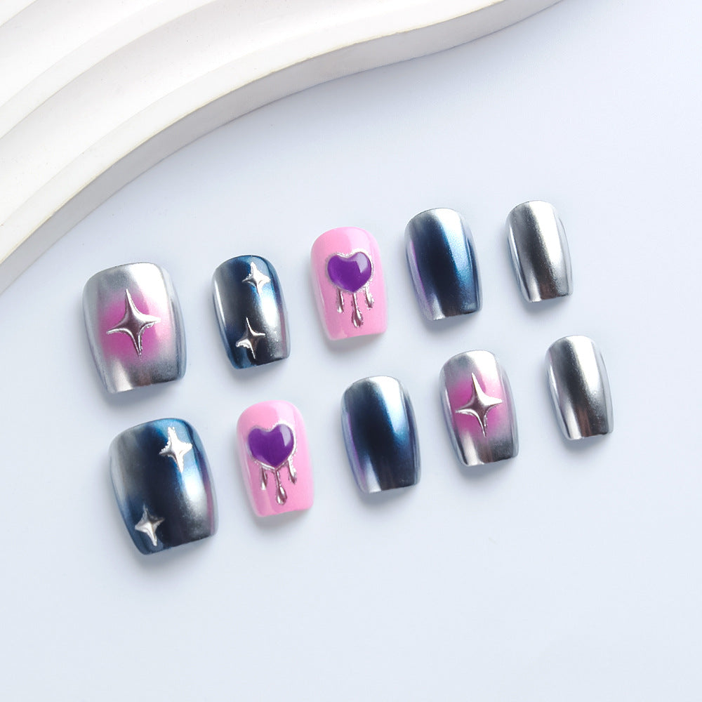Celestial-Themed Press-On Nail Art Set Kalsten