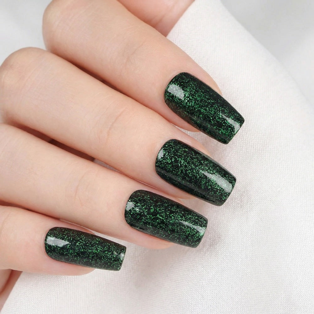 Shiny artificial nails with sparkling accents Kalsten