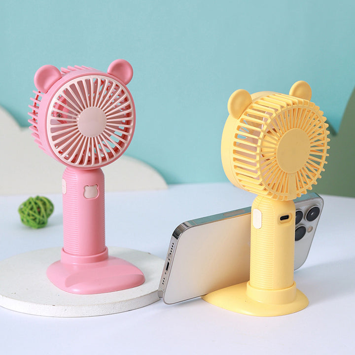 Ladies portable mini hand fan in cute bear design Kalsten
