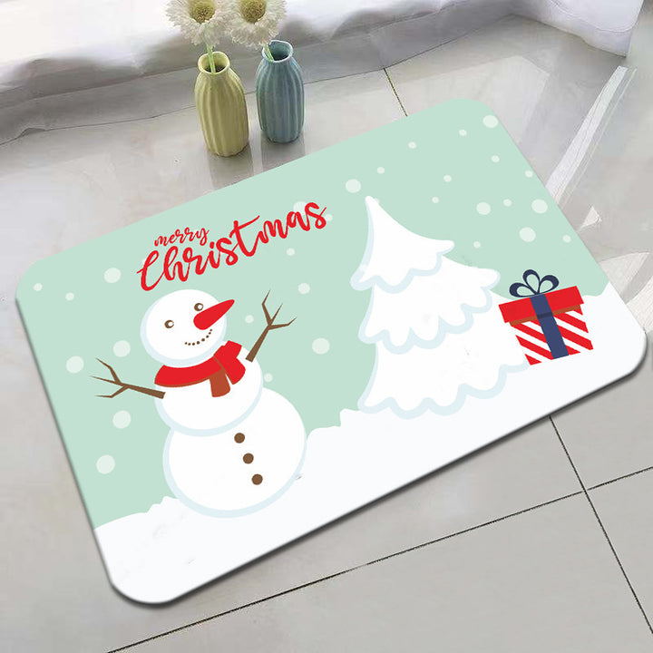 Festive Holiday-Themed Bath Mat Kalsten