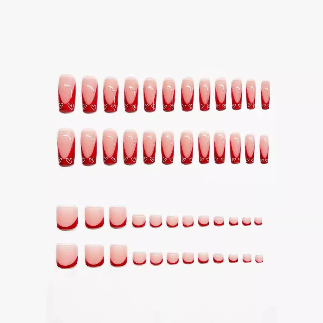 Elegant Double-Tip Press-On Nail Set Kalsten