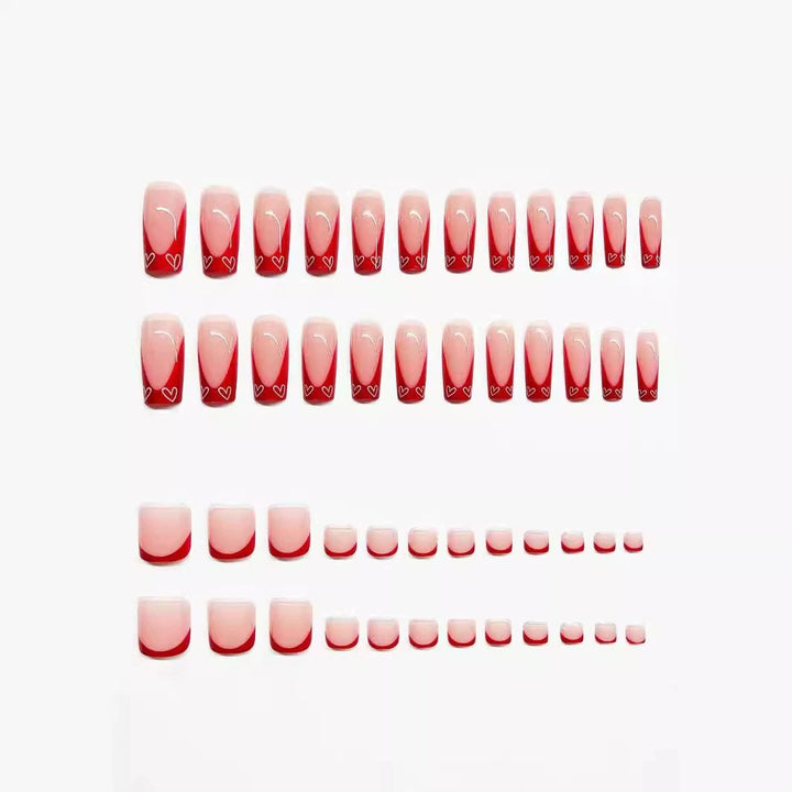Elegant Double-Tip Press-On Nail Set Kalsten
