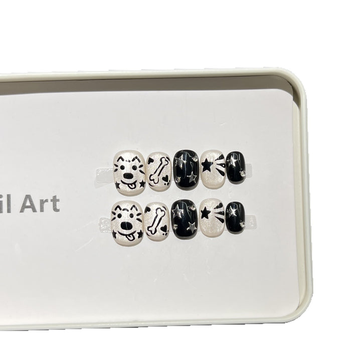 Playful Themed Press-On Nail Set Kalsten