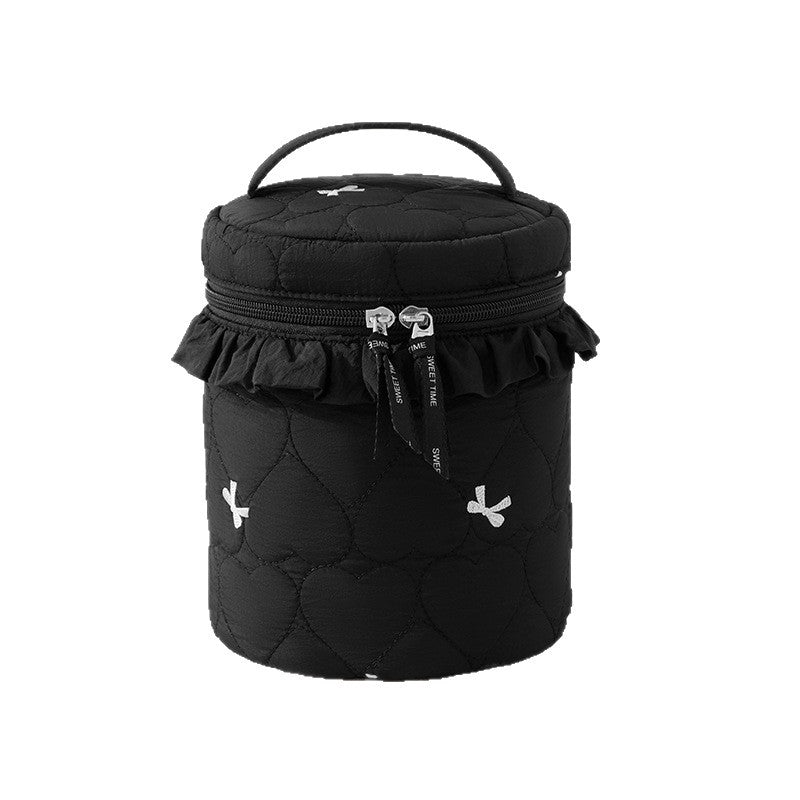 Quilted Makeup Storage Canister Kalsten