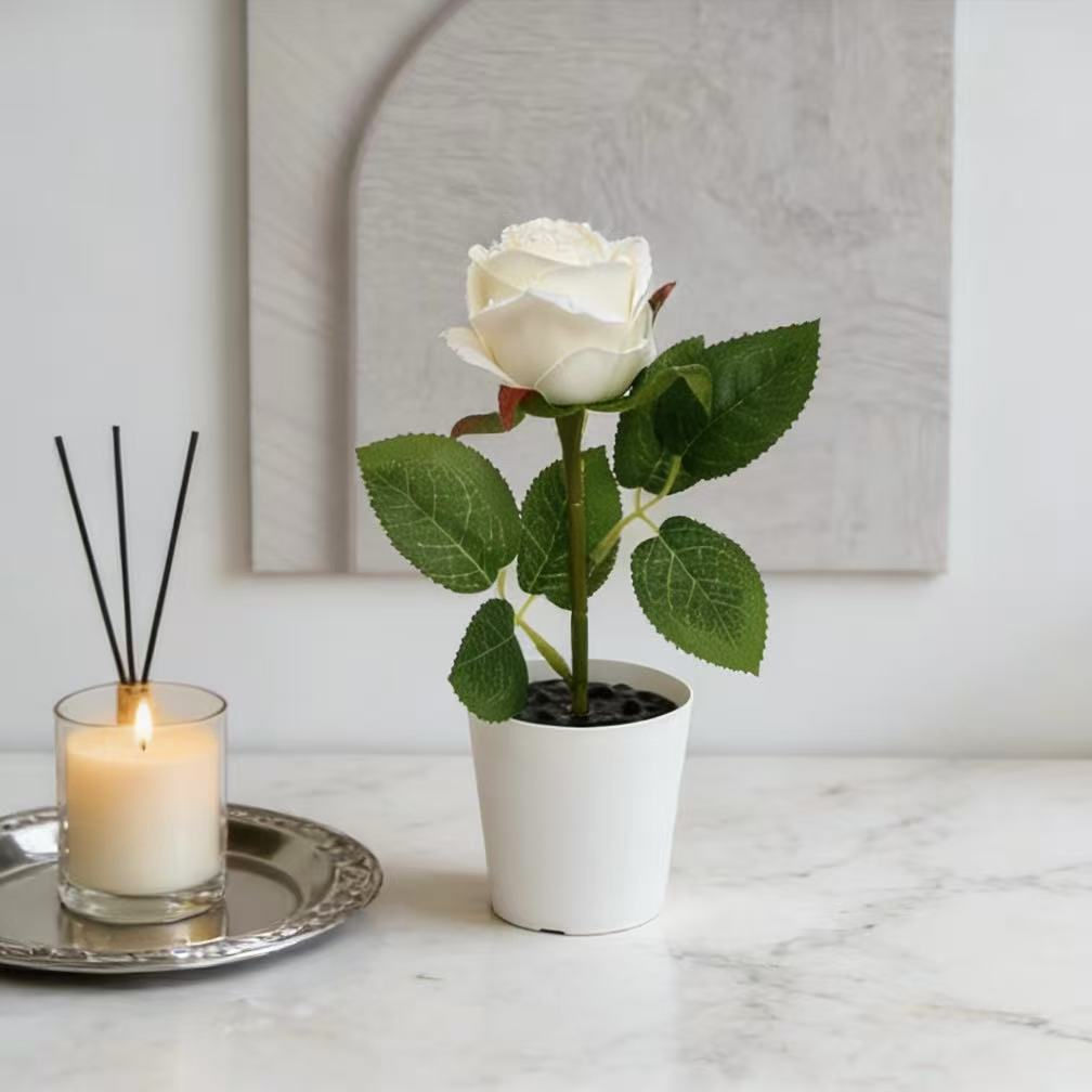 Decorative Artificial Rose for Home Decor Display