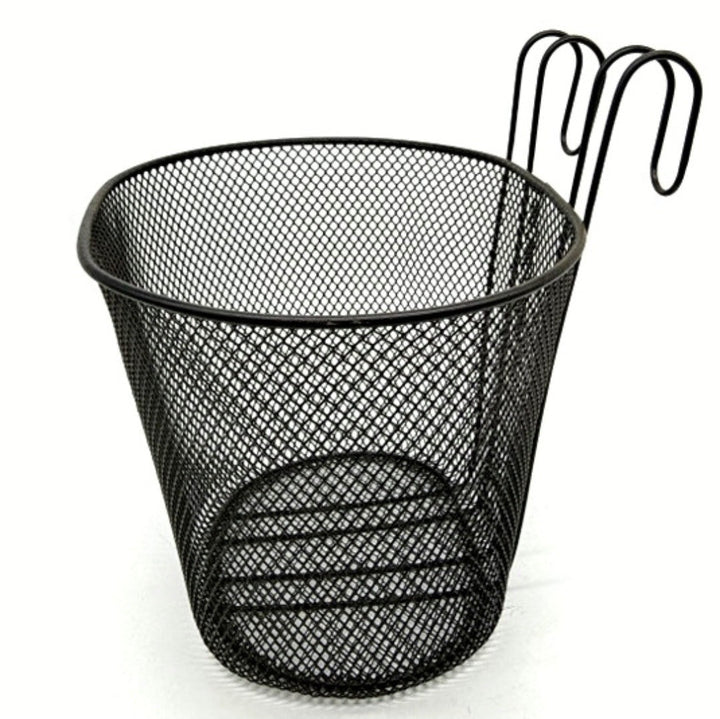 mesh front bicycle basket with over-the-handlebar hooks Kalsten