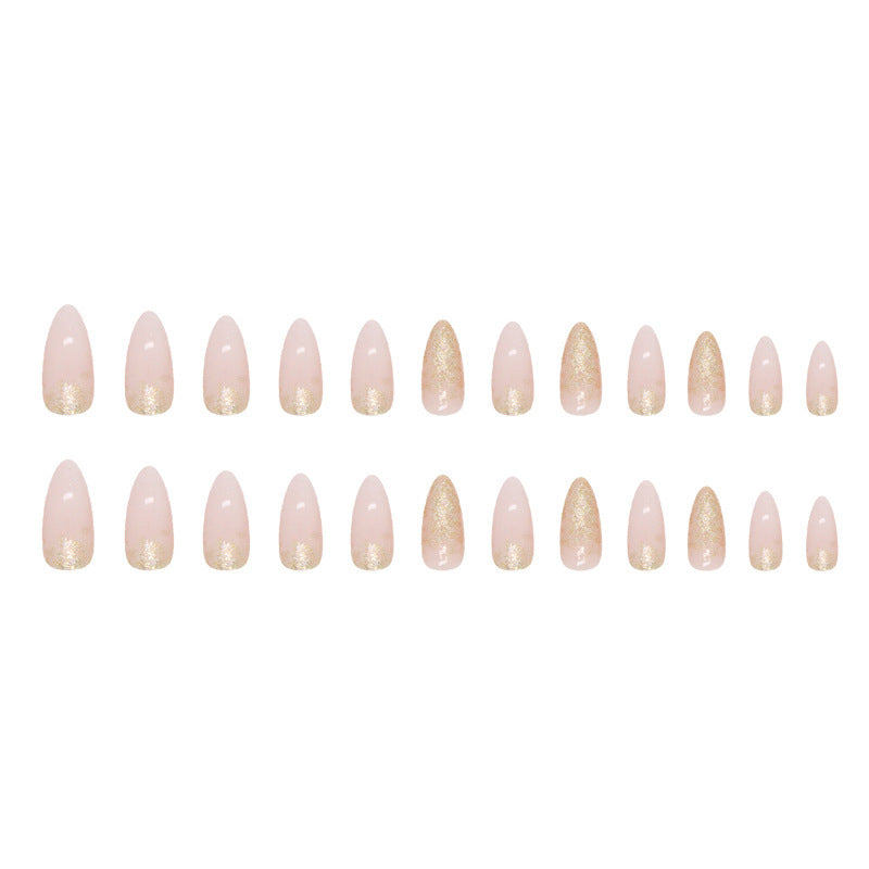 Elegant Glitter Gel Nail Tips Kalsten