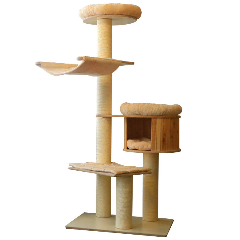 Cozy cat tree with multiple levels Kalsten