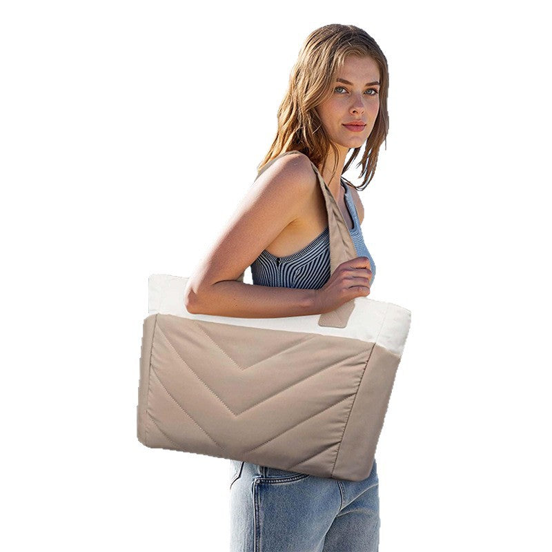 Elegant and Functional Tote Bag with Removable Interior Compartment Kalsten