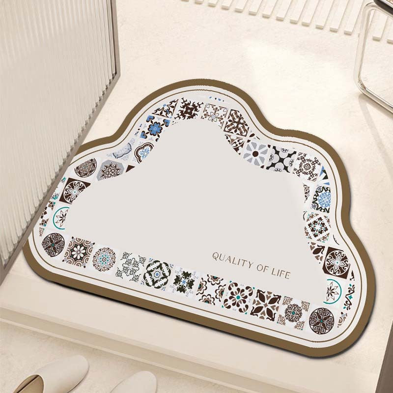 Decorative Cloud-Shaped Area Mat