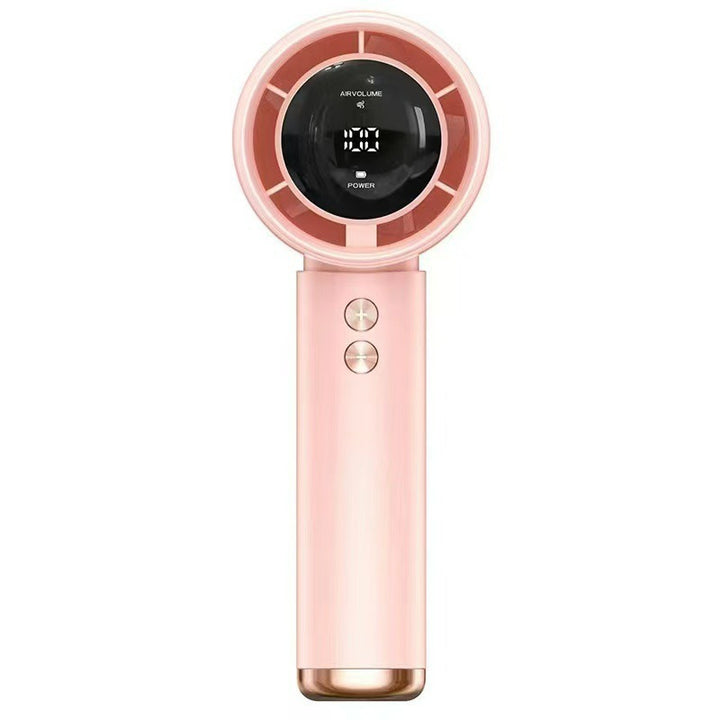 Unisex portable USB rechargeable handheld fan with digital display and multi-stage control Kalsten