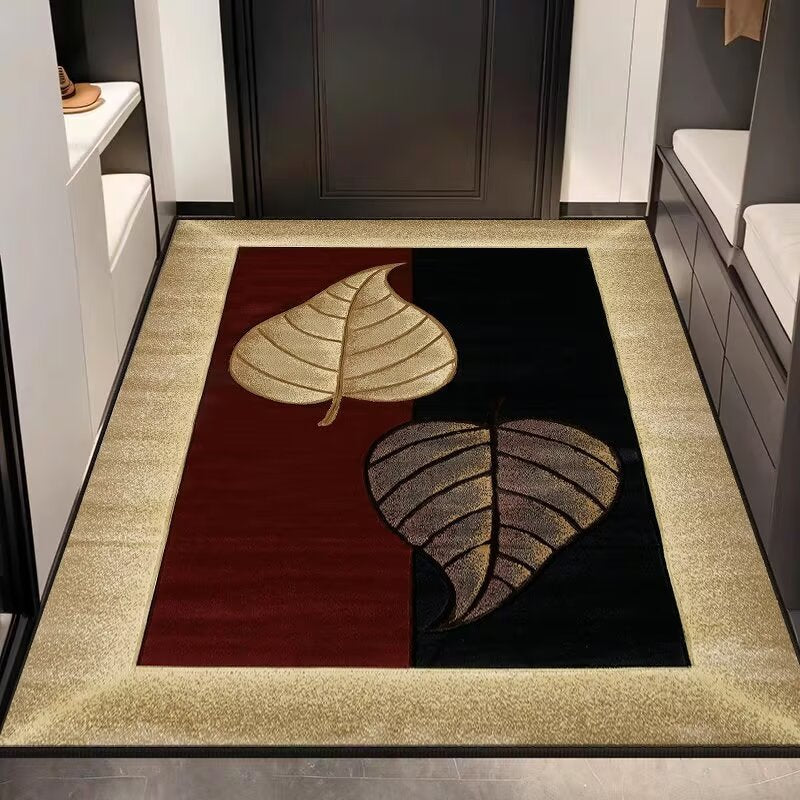 Elegant Textured Entryway Rug