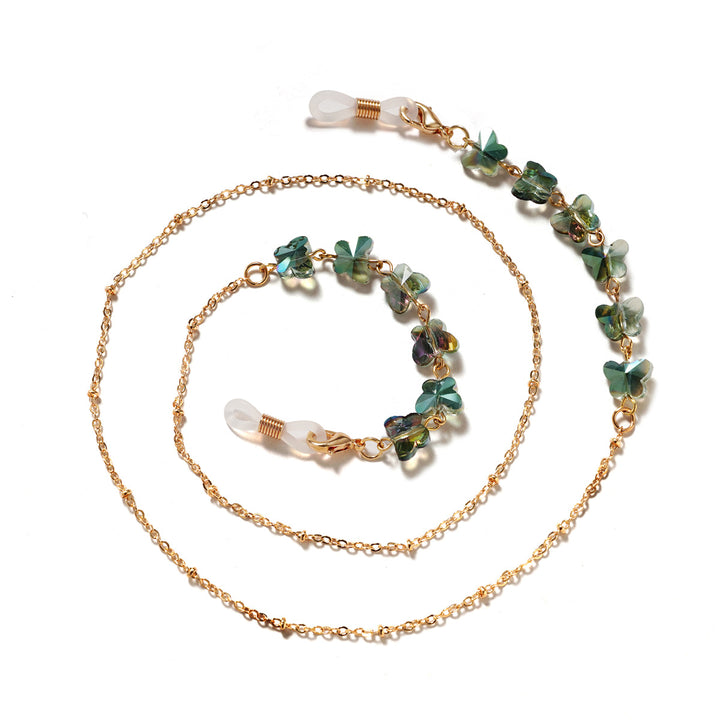 Floral Embellished Eyewear Chain Kalsten