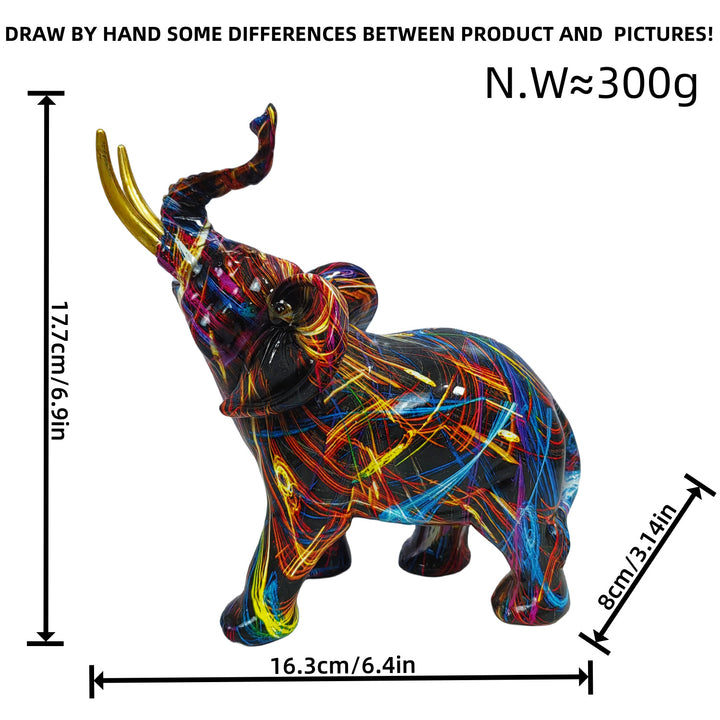 Artistically designed elephant figure Kalsten