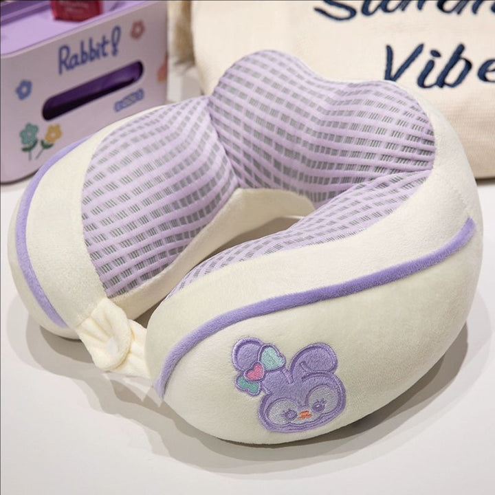 ergonomic plush neck pillow with animal motif Kalsten