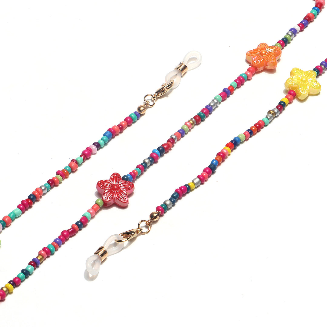 Colorful Floral Beaded Eyewear Holder Kalsten