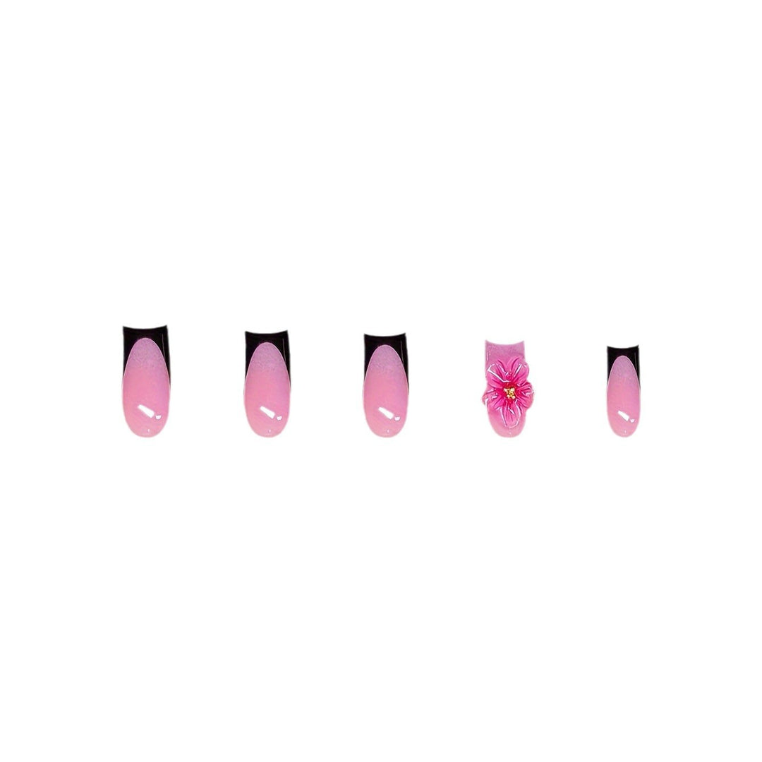 Floral Decorative Press-On Nail Art Kalsten