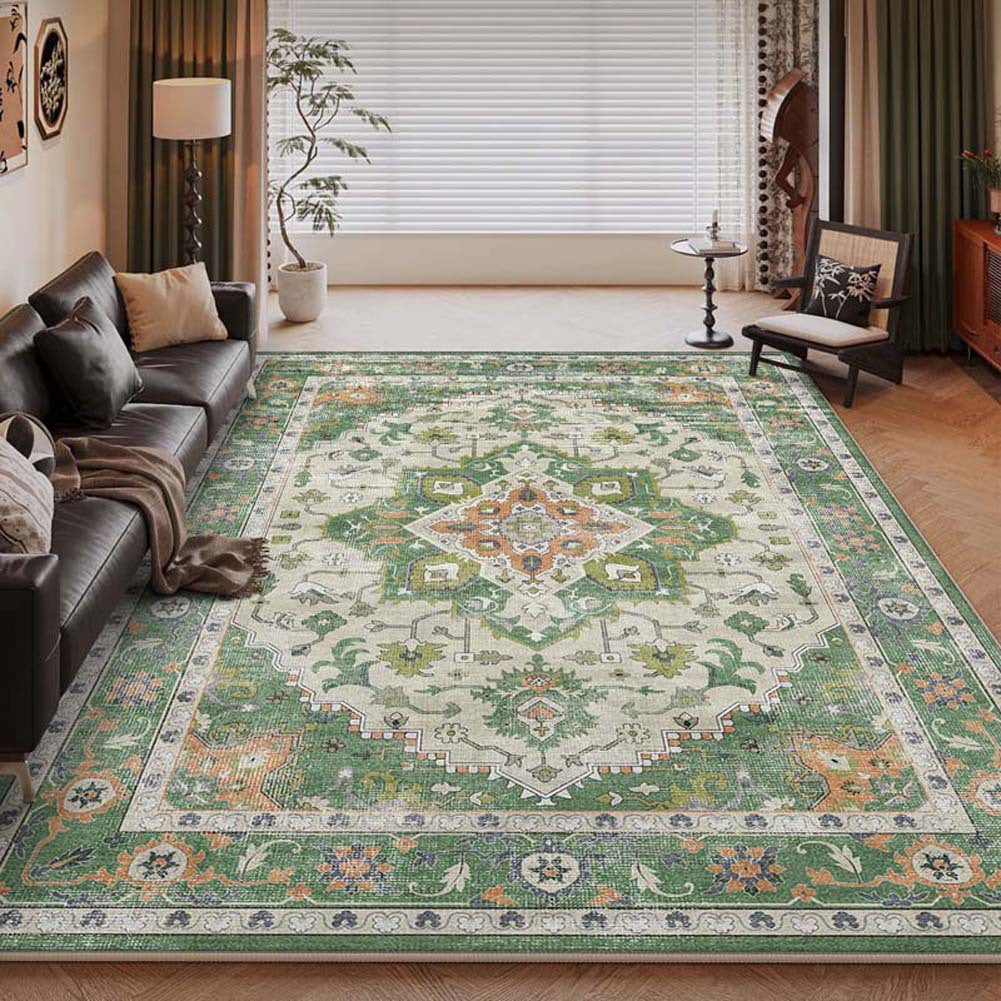 Vintage Floral Pattern Area Rug