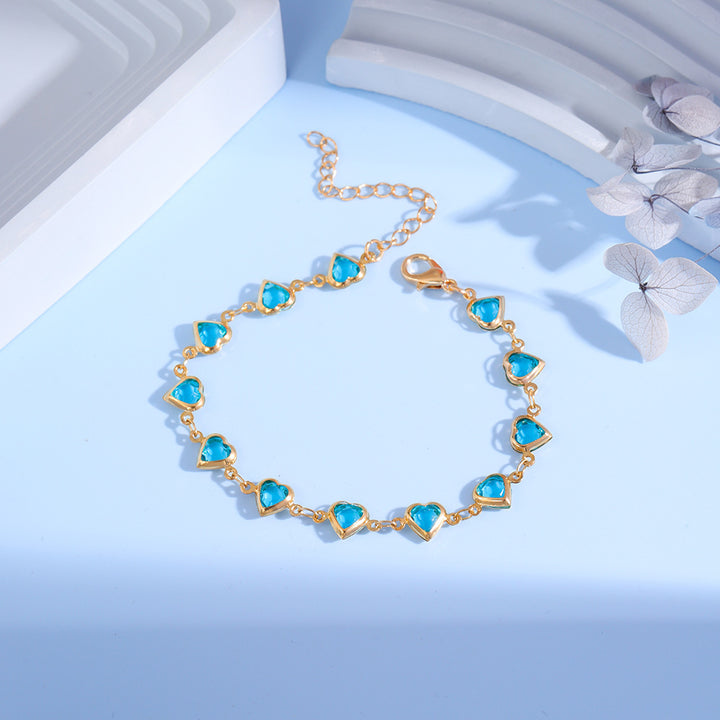 Heart-Shaped Charm Bracelet Kalsten