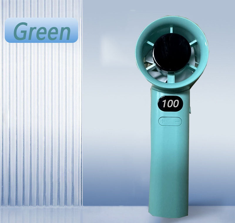 Women Portable Hand Fan with Digital Speed Display Kalsten