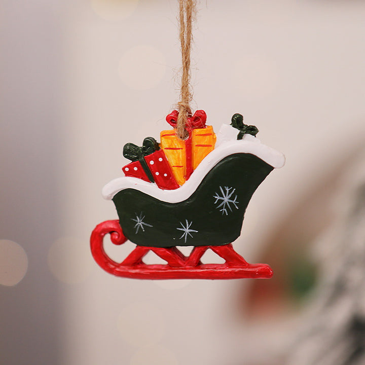 Decorative Christmas stocking with reindeer motif Kalsten