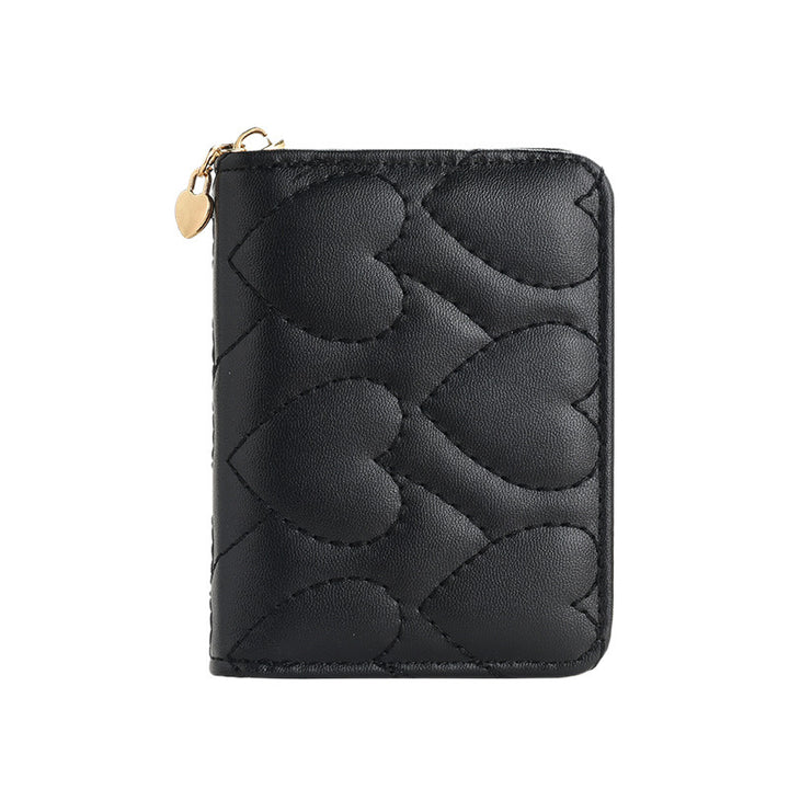 Quilted Heart Design Coin Purse