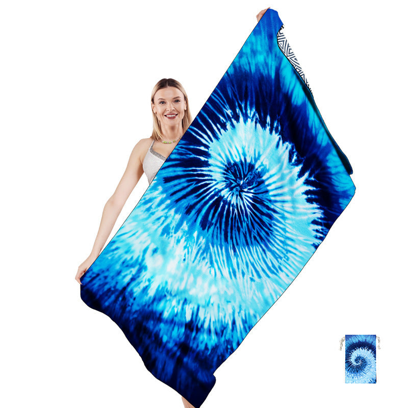 Multifunctional beach towel in creative mandala design Kalsten