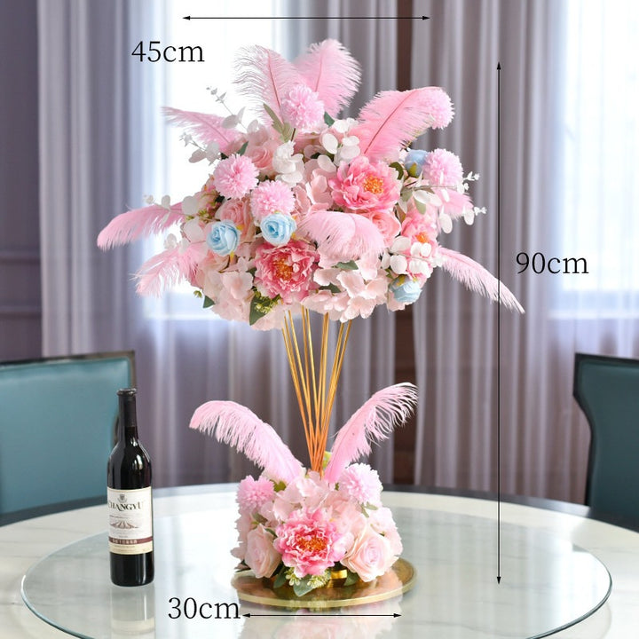 Elegant Floral Centerpiece Sculpture