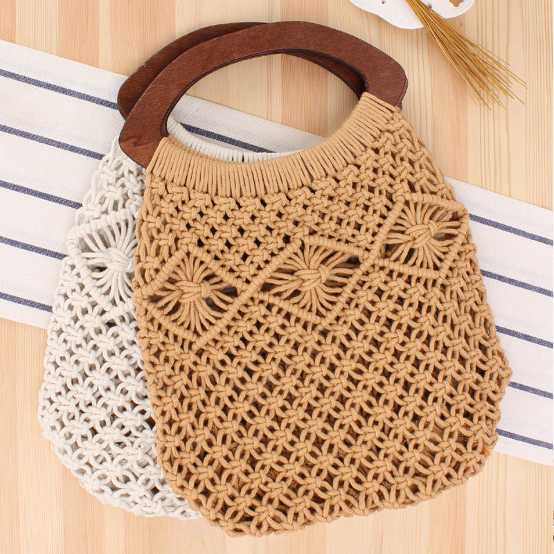 Handbag Made of Handcrafted Macrame Kalsten