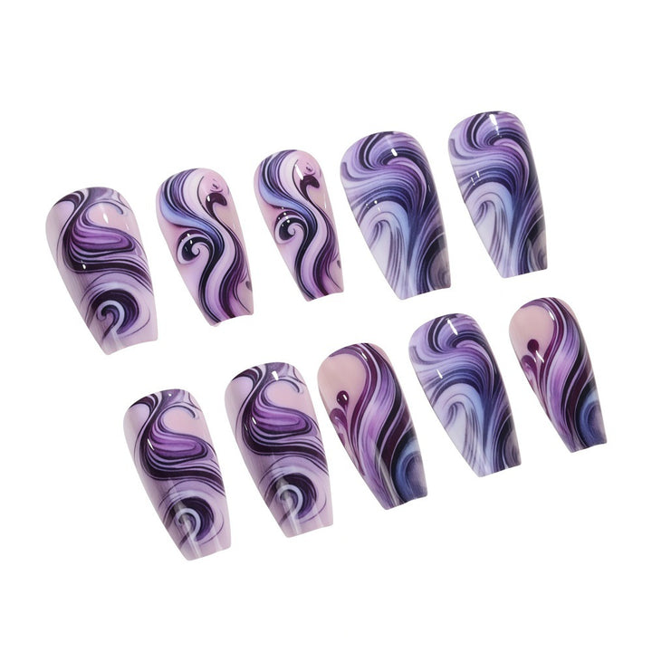 Artificial nails with elegant marble design Kalsten