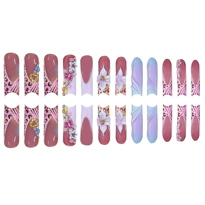 Decorative Press-On Nail Set Kalsten