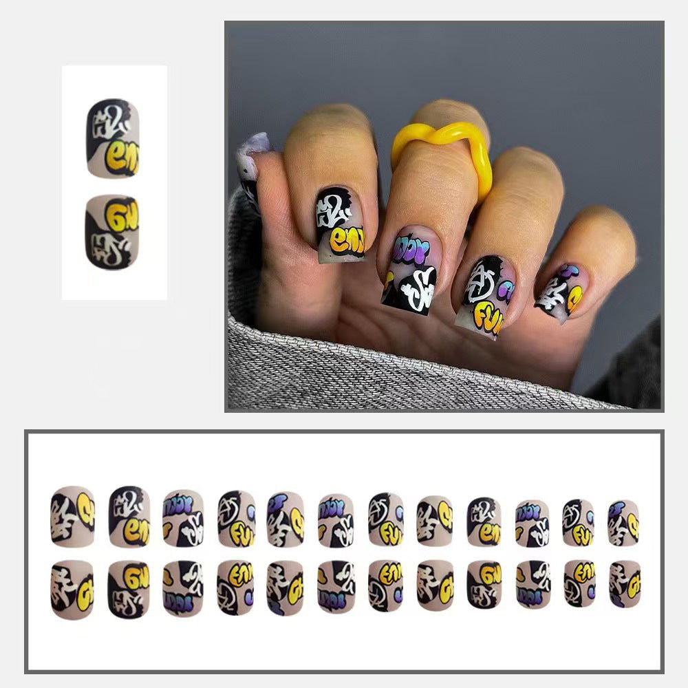 Creative Nail Art Set with Graffiti Designs Kalsten