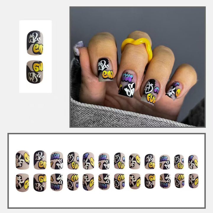 Creative Nail Art Set with Graffiti Designs Kalsten