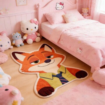 Cute Shapes Cartoon Rug