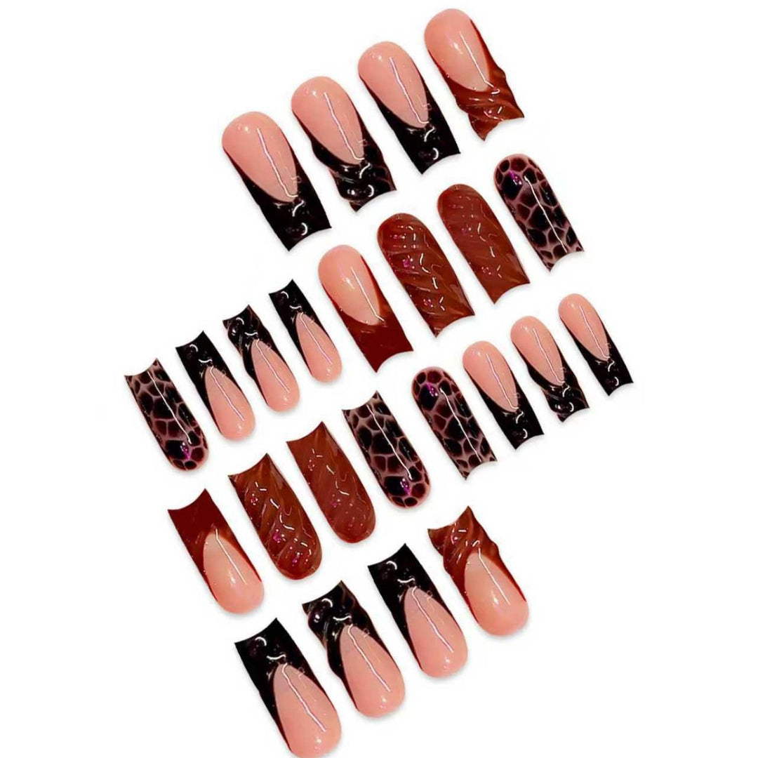Artistic Abstract Press-On Nail Enhancements Kalsten