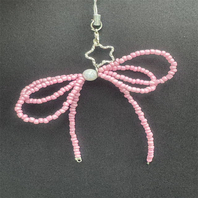 Decorative Beaded Bow Phone Charm Kalsten