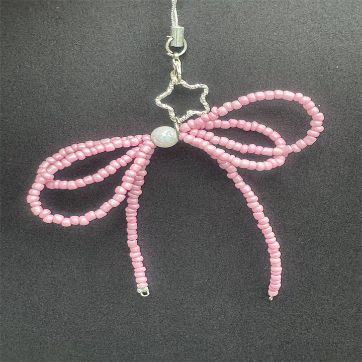 Decorative Beaded Bow Phone Charm Kalsten