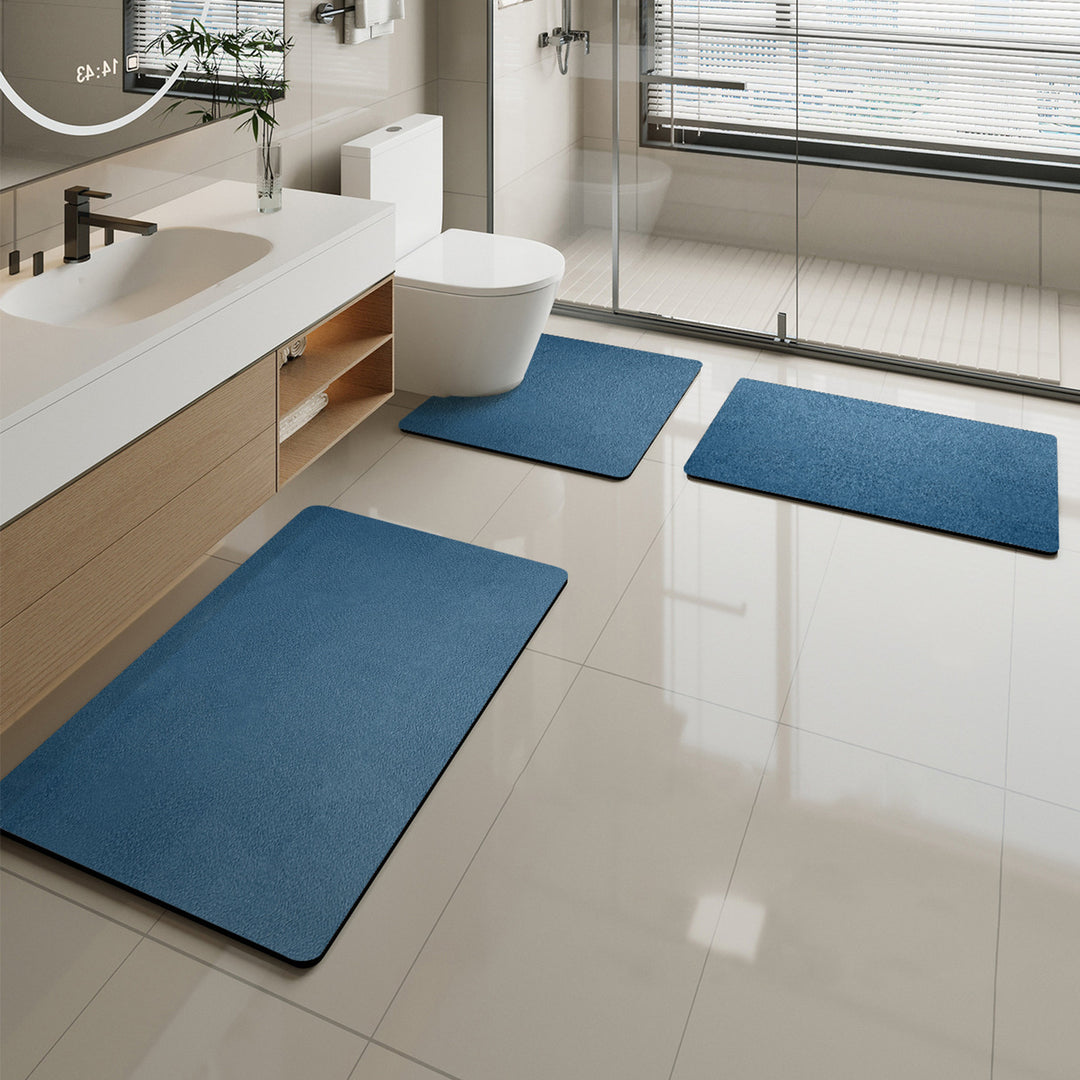 Soft Marble Pattern Bath Mat