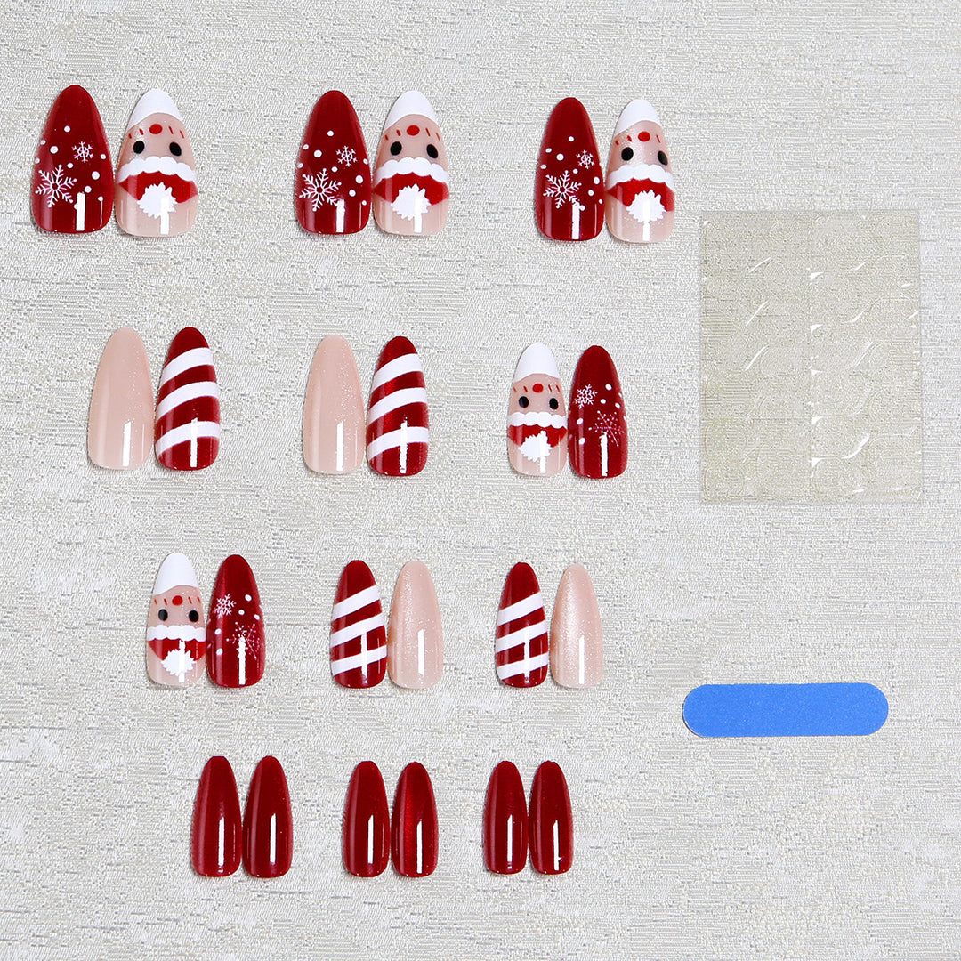 Artificial nails with festive Christmas design Kalsten