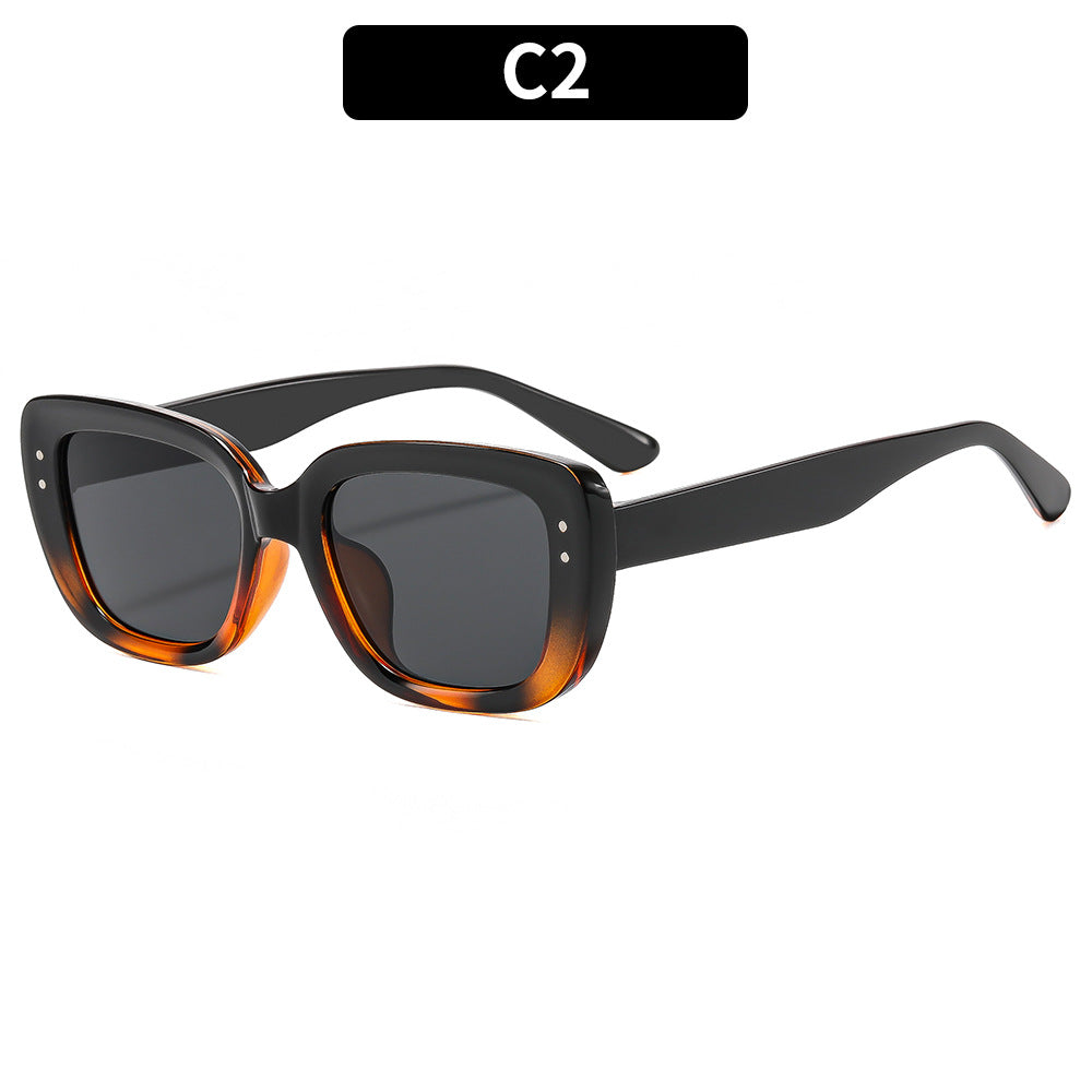 Vintage-Inspired Oversized Square Sunglasses