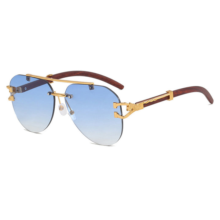 Women's sunglasses with elegant design and wooden accents Kalsten