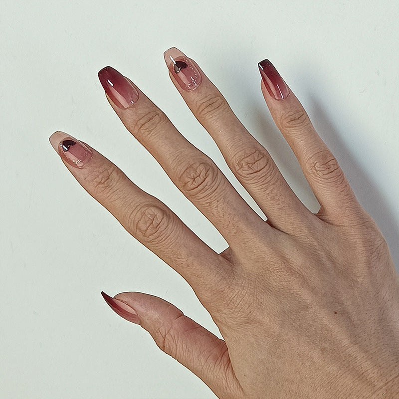 Artistic Ombre Nails with Hearts Kalsten